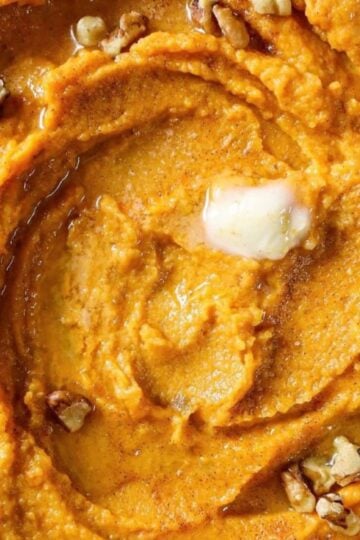 mashed sweet potatoes