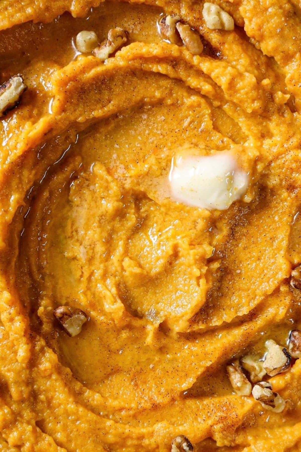 mashed sweet potatoes