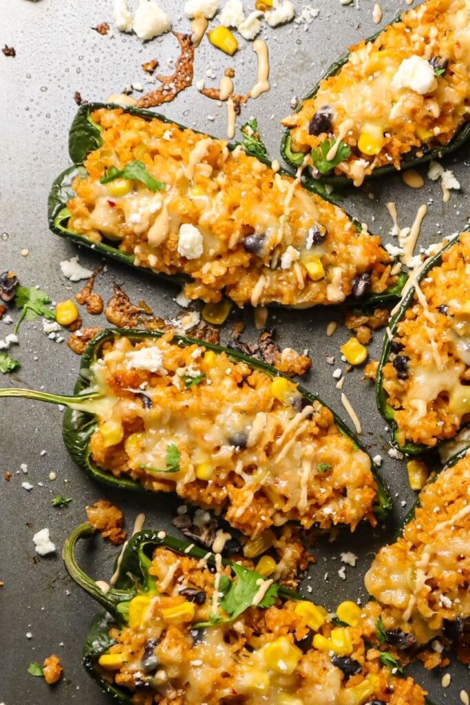 Stuffed Poblanos- Must Love Garlic