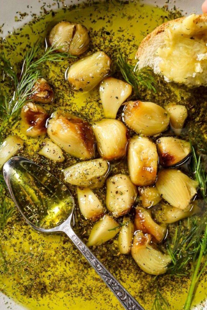 Roasted Garlic & Olive Oil Bread Dip Must Love Garlic