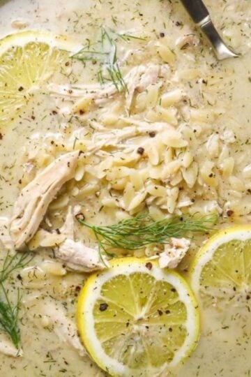 greek chicken lemon orzo soup