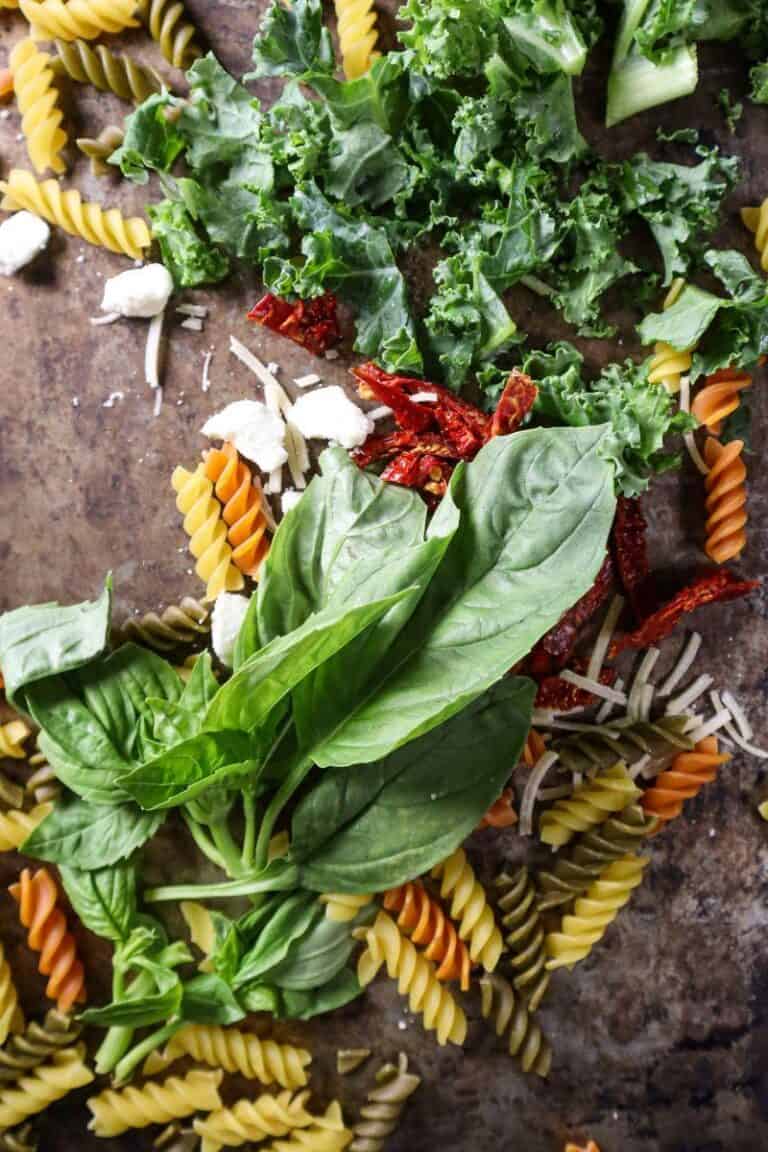 Mediterranean Pasta & Kale Salad Must Love Garlic