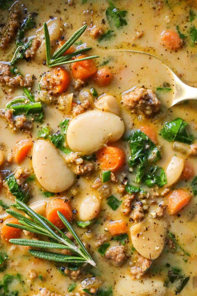 Easy Spicy Sausage & White Bean Soup Must Love Garlic