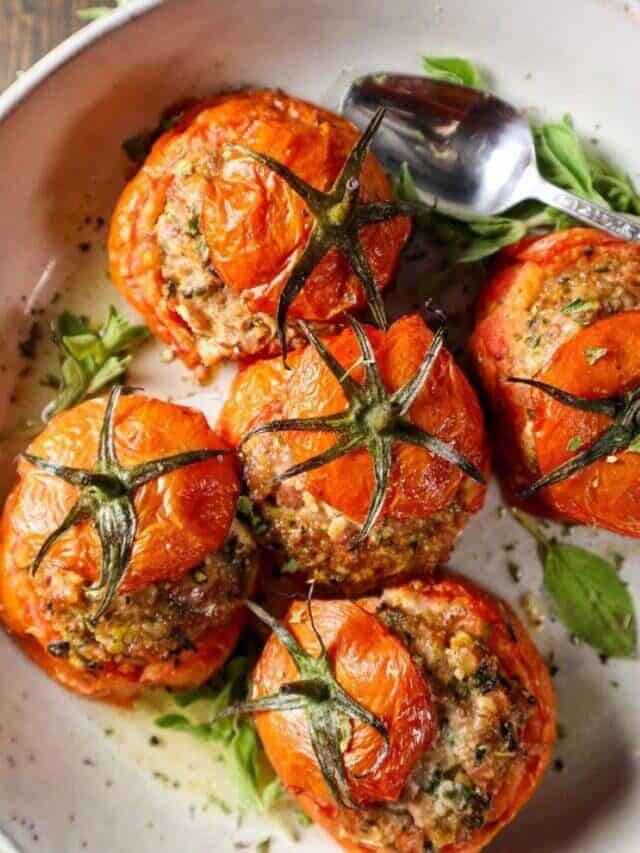 Sausage & Herb Stuffed Tomatoes