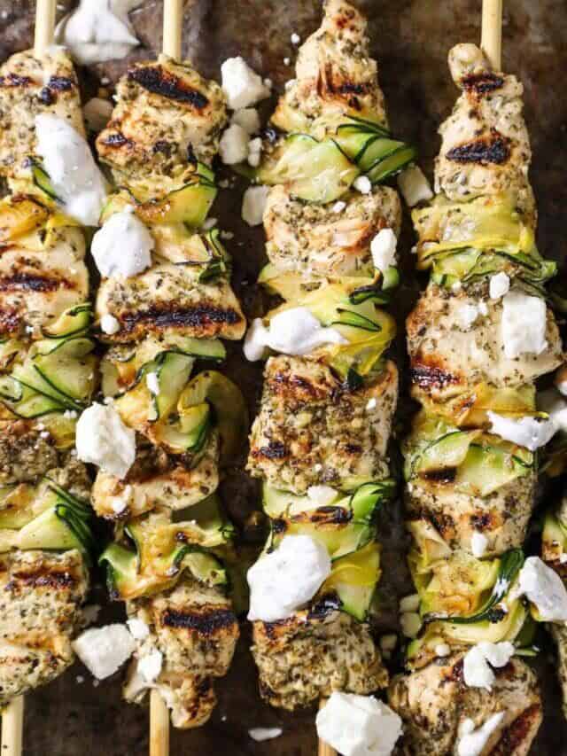 Greek-Inspired Grilled Chicken Skewers
