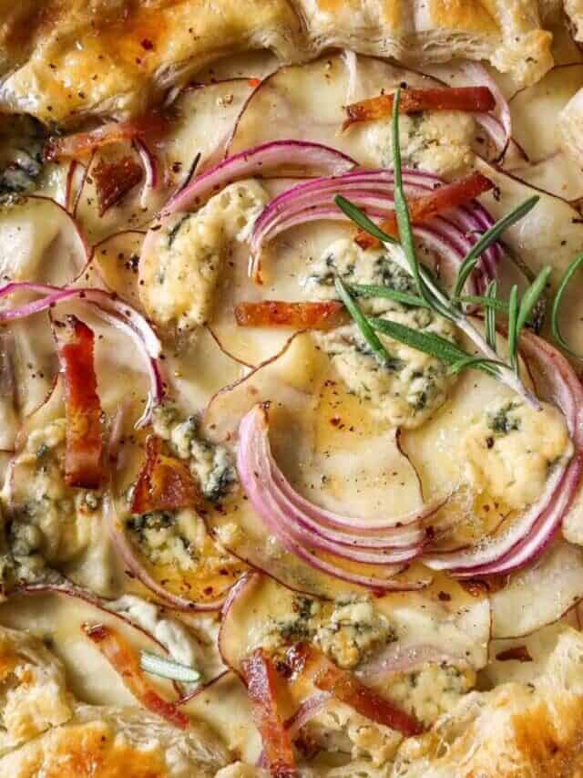 Bacon, Bleu Cheese, and Potato Tart