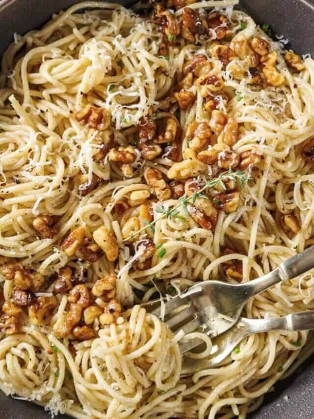 Walnut, Brown Butter, and Pecorino Romano Pasta