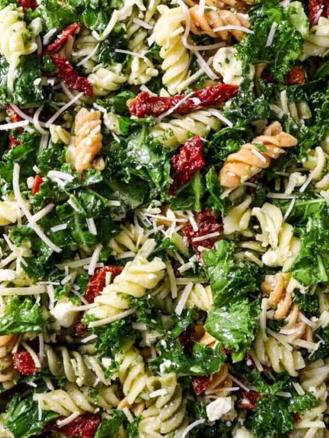 Mediterranean Pasta & Kale Salad