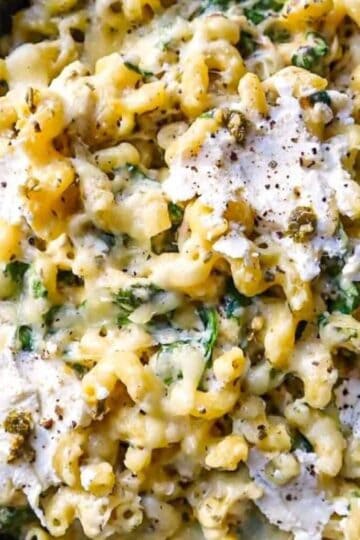 pesto chicken pasta bake