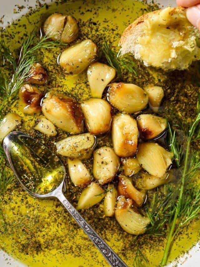 Roasted Garlic & Olive Oil Bread Dip