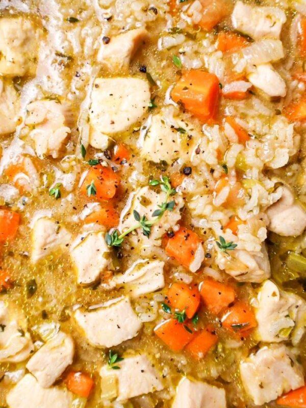 Easy Chicken & Rice Soup
