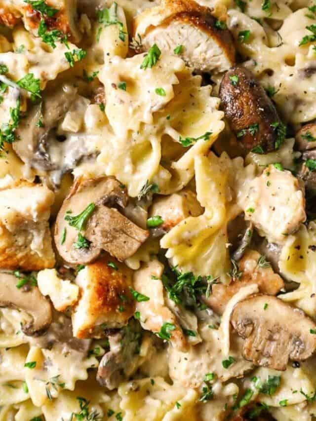 Creamy Mushroom Chicken Pasta