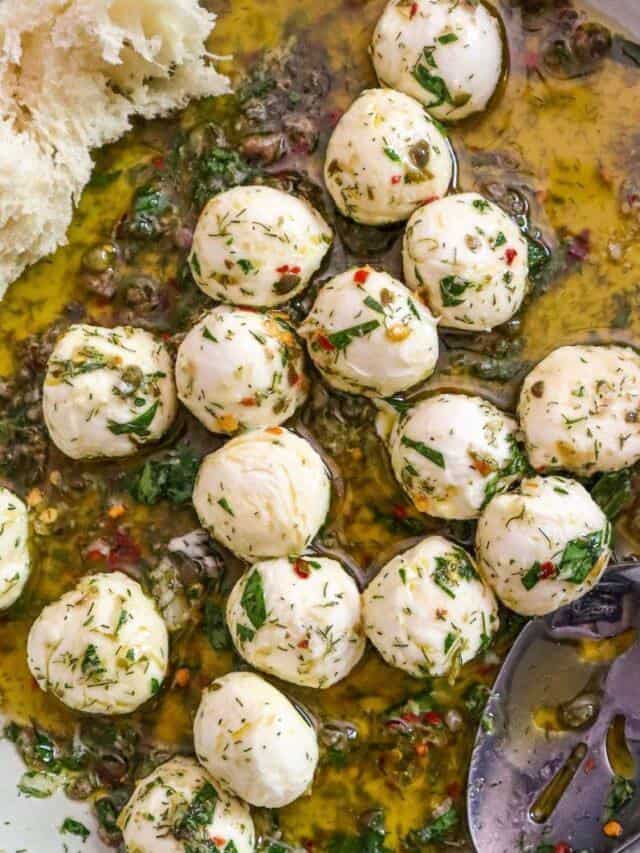 Italian Marinated Fresh Mozzarella