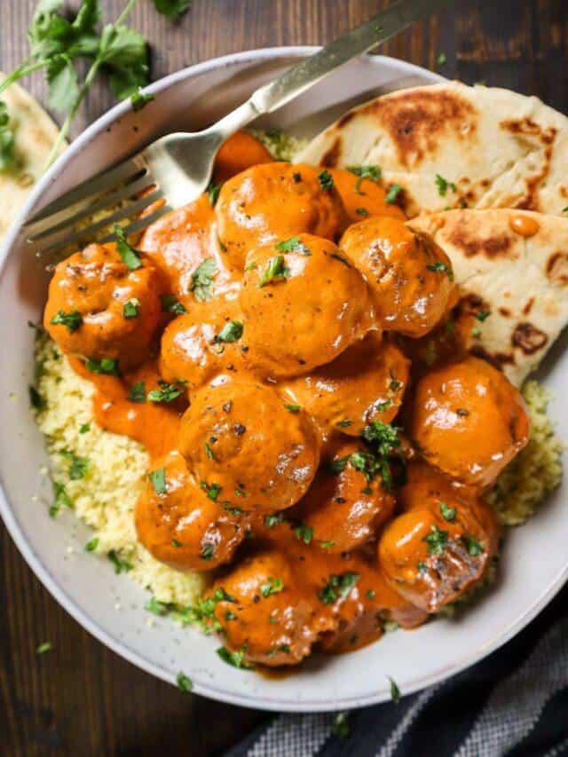 Tikka Masala with Indian Spiced Meatballs