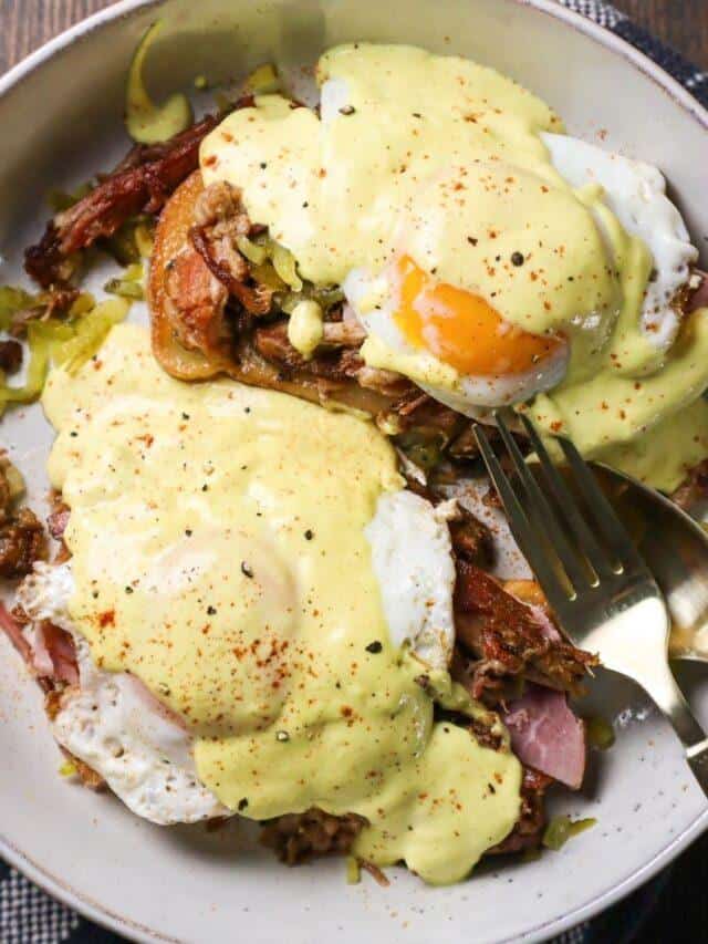 Pulled Pork Cuban Eggs Benedict