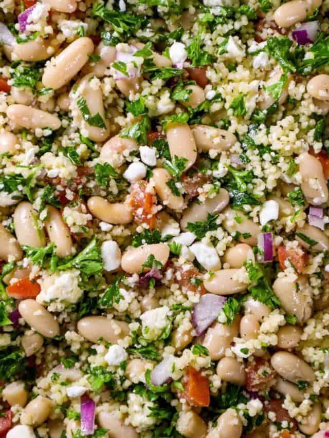 White Bean & Couscous Tabbouleh Salad