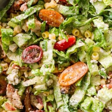 Portillo’s Chopped Salad with Crispy Bacon, Gorgonzola, and Chicken