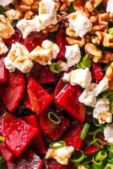 beet and goat cheese salad