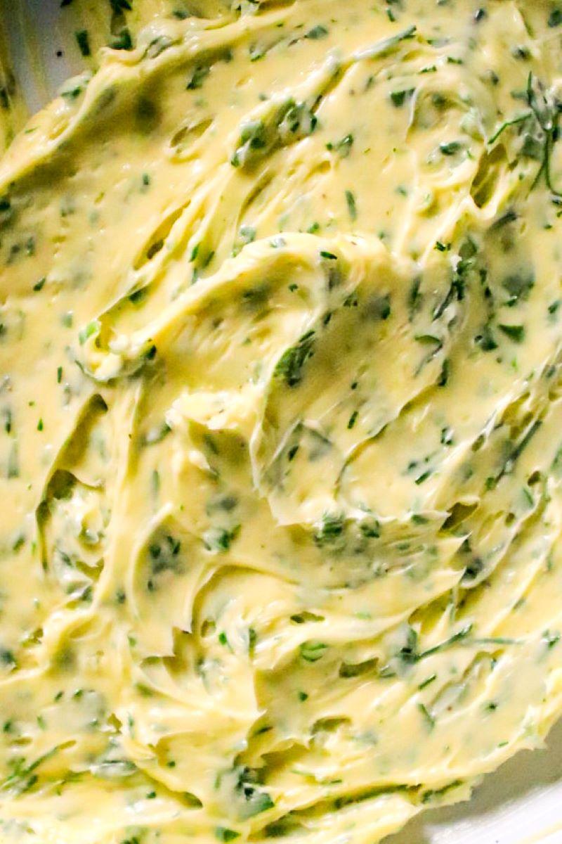 Garlic, Chive, & Dill Compound Butter
