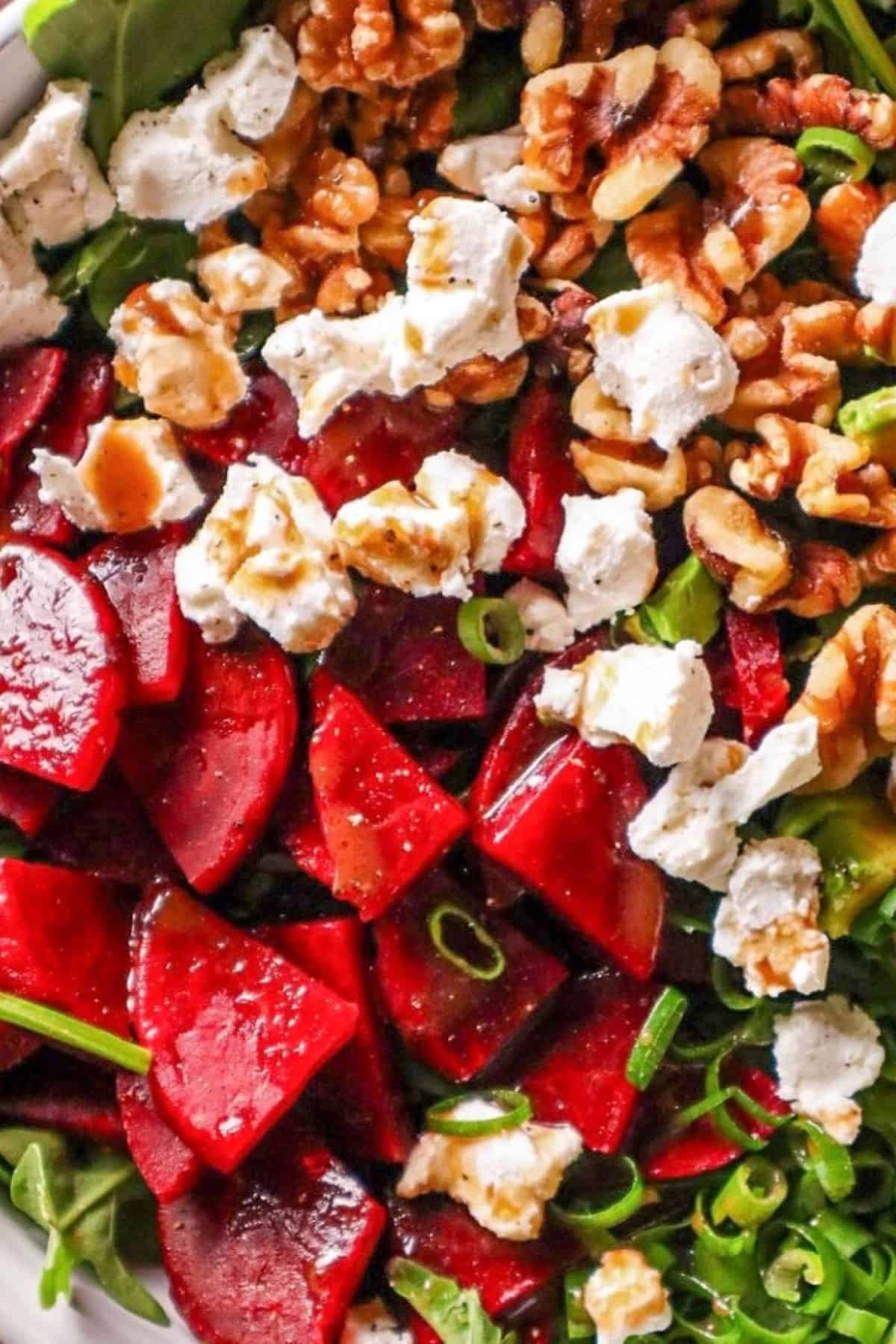 goat cheese salad with beets