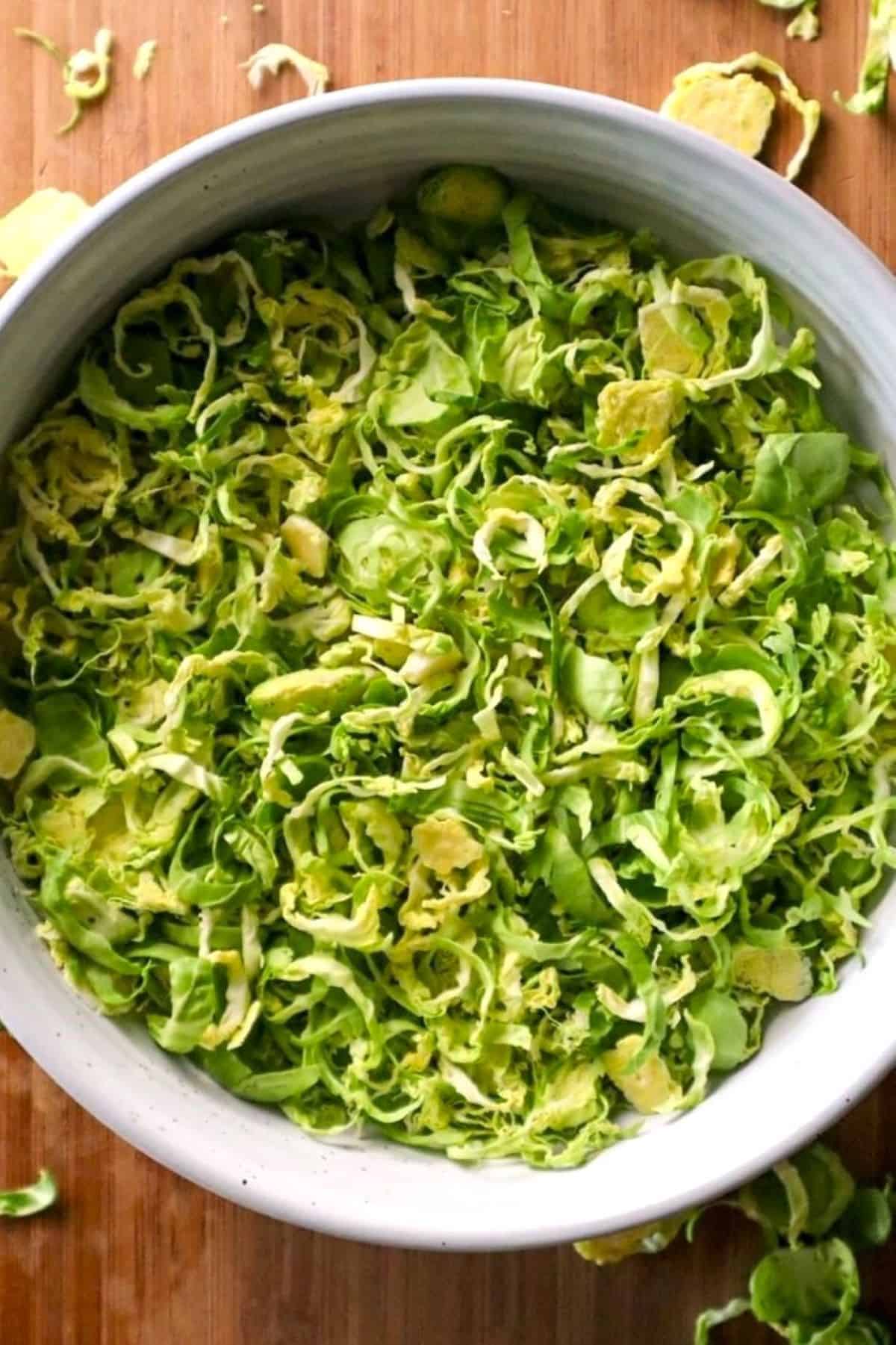 how to shave brussels sprouts for salad