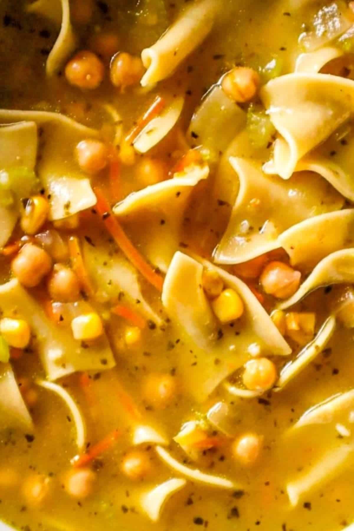 chickpea noodle soup
