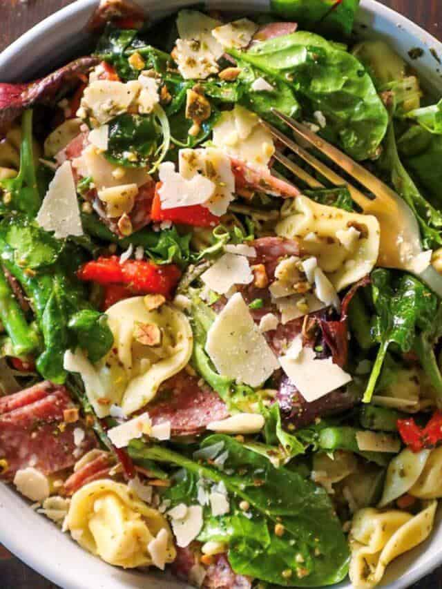 Pesto Tortellini Pasta Salad