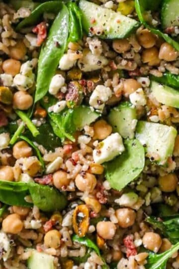 jennifer aniston salad inspired brown rice salad