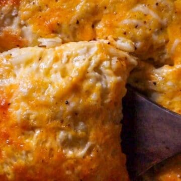 easy cheesy cracker barrel style hashbrown casserole