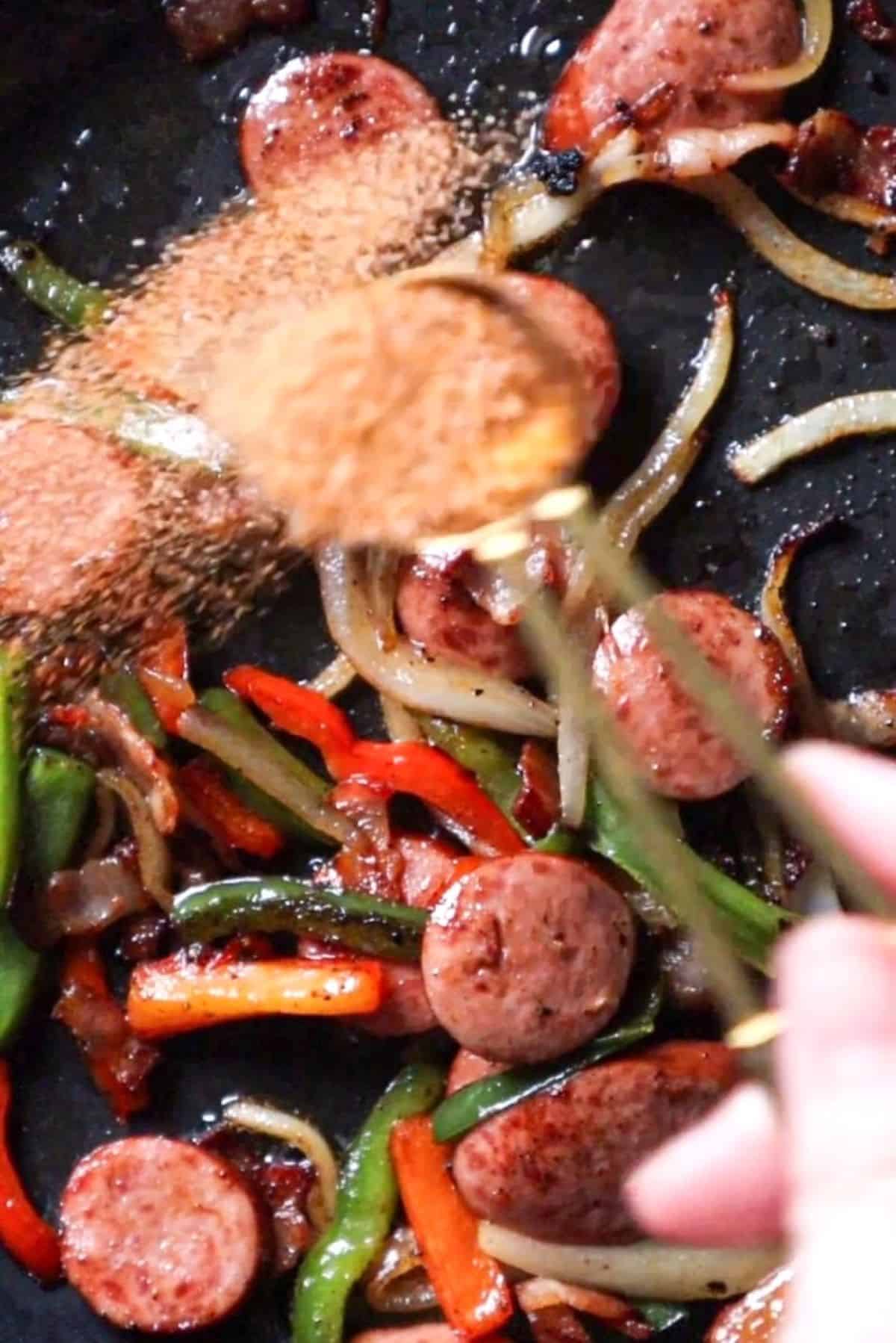 cajun-seasoned-sausage-and-peppers