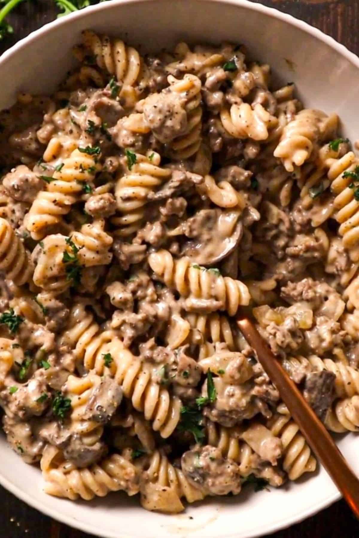 homemade hamburger helper stroganoff