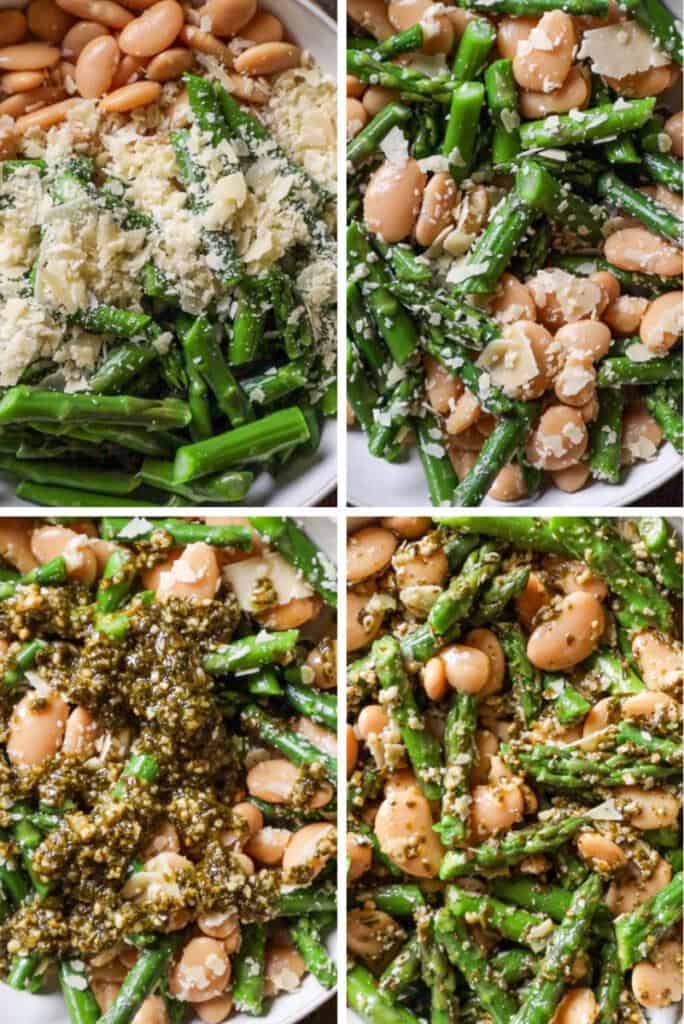 how to make asparagus and white bean salad