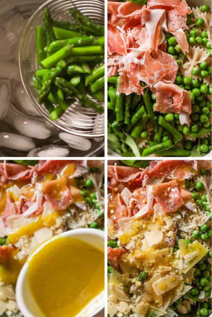 how to make spring pasta salad with honey lemon dressing
