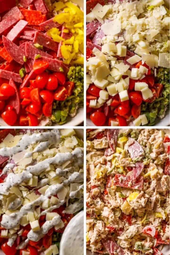 how to make chopped italian chicken salad(1)