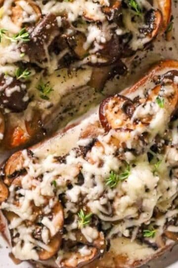 mushroom cheese toast