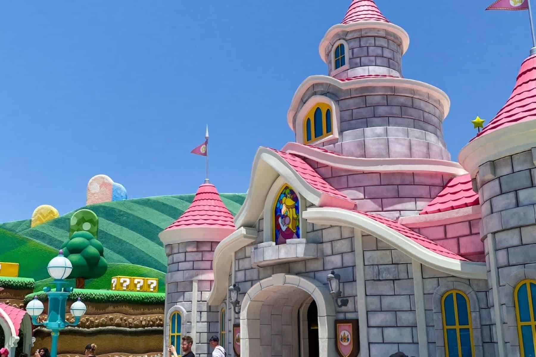 peaches castle super nintendo world
