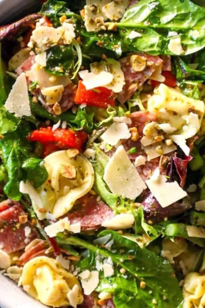 tortellini pasta salad with pesto