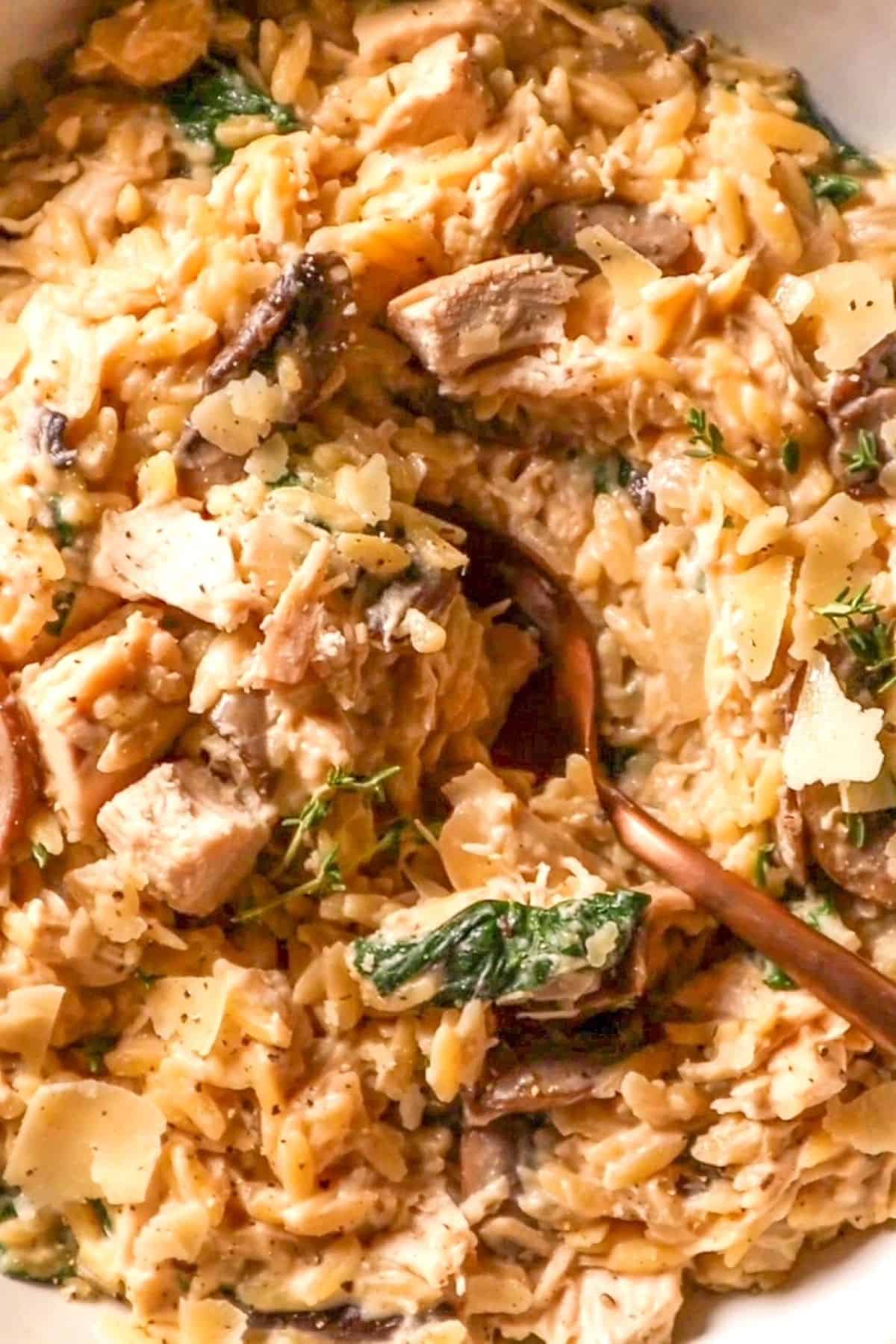 creamy lemon orzo chicken recipe