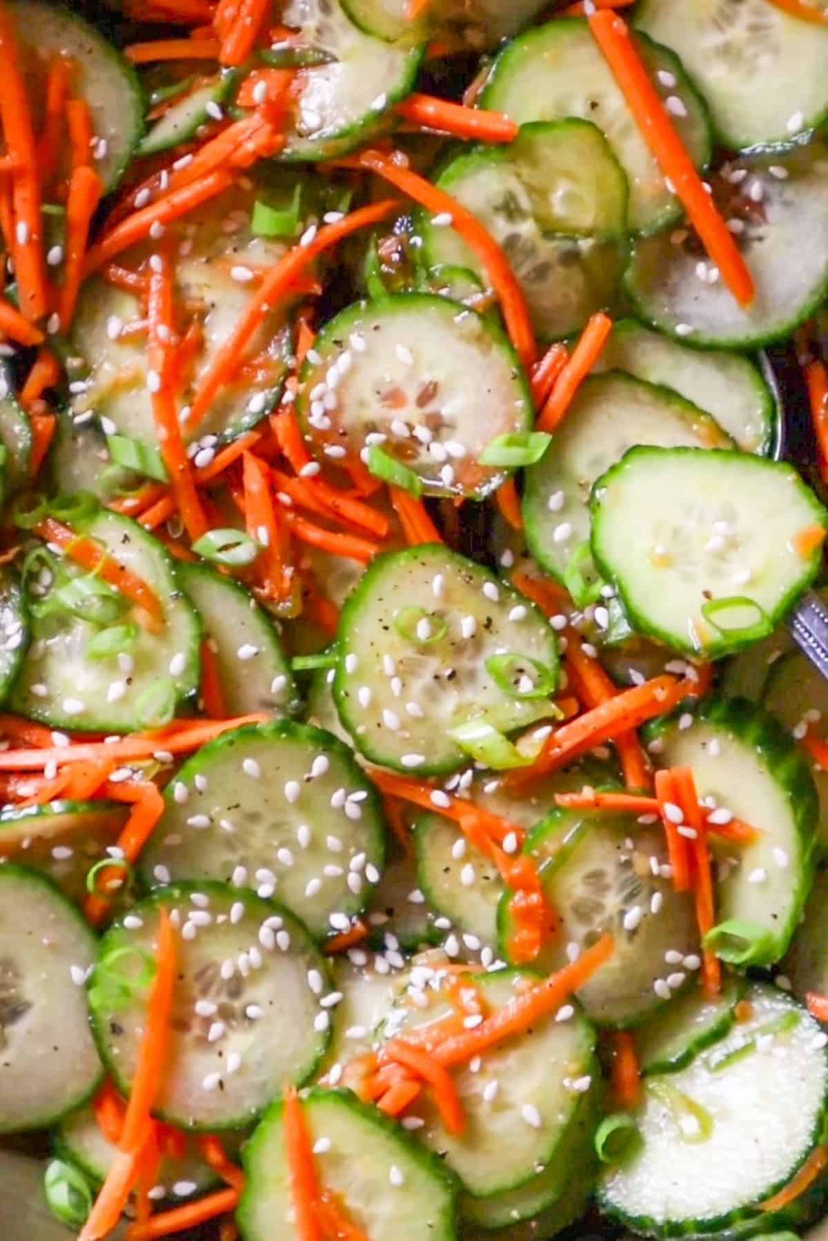 cucumber salad with carrots