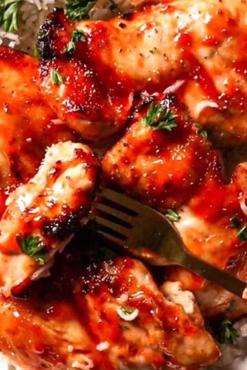 easy boneless bbq air fryer chicken thighs