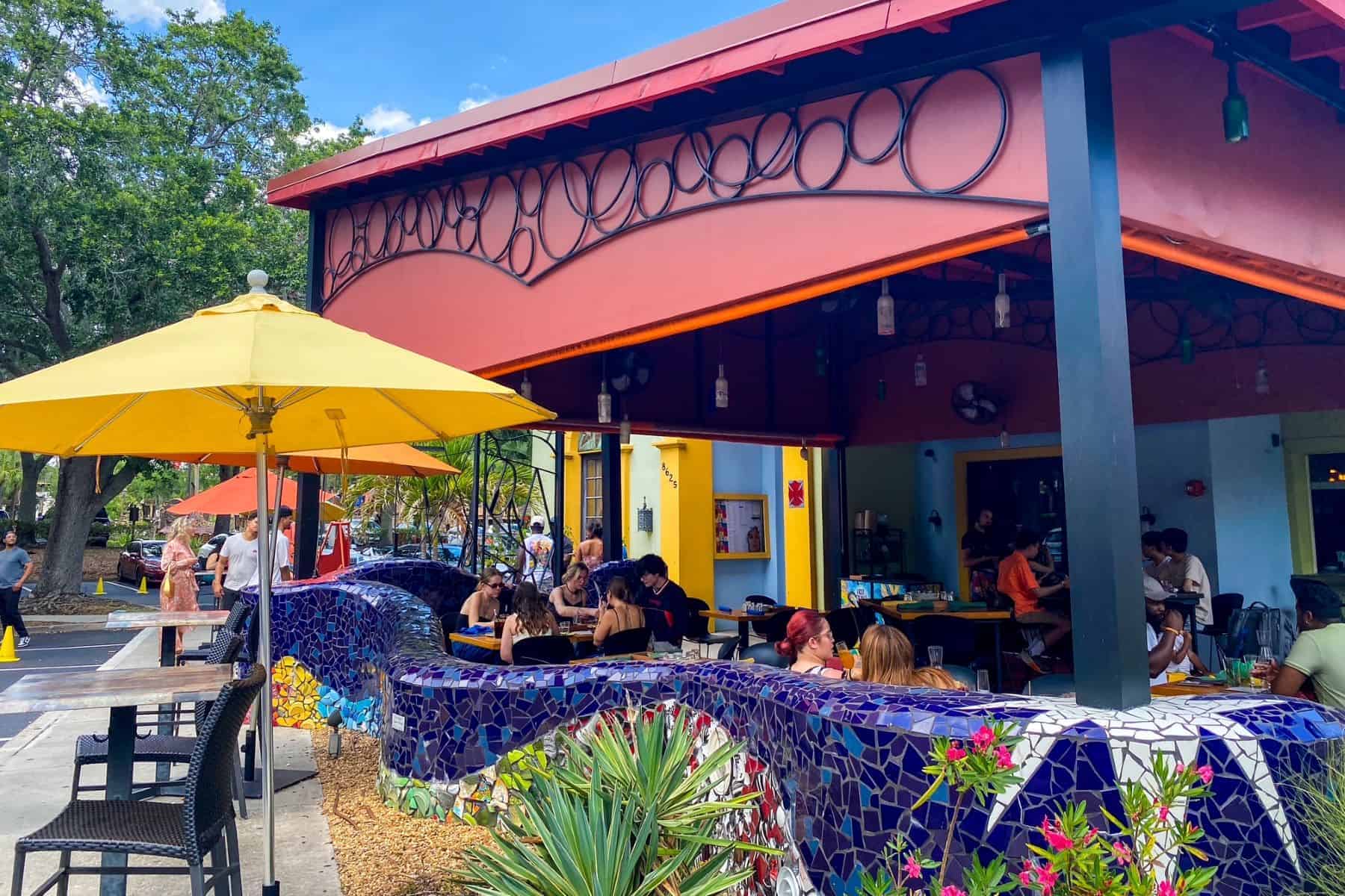 exterior view of patio cafe tu tu tango