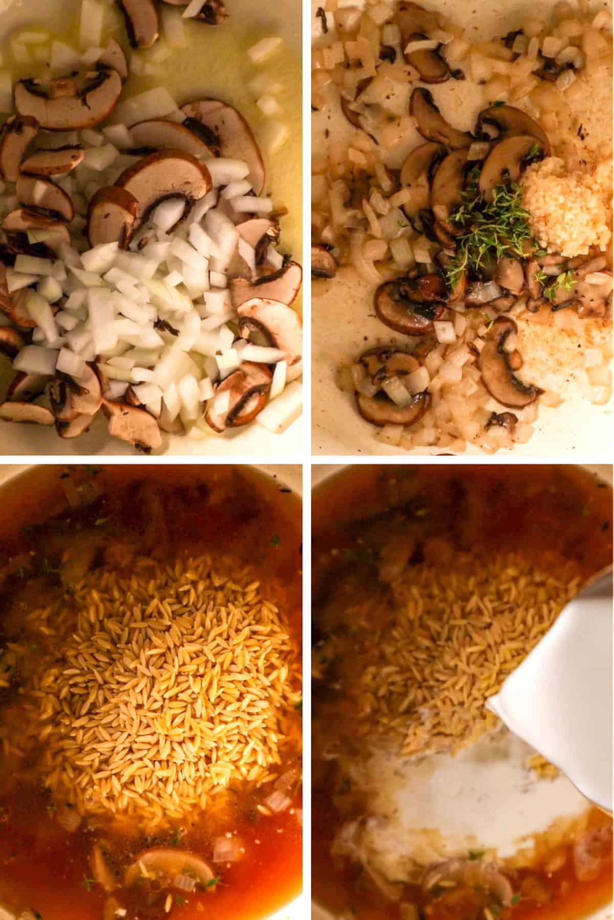 how to make lemon chicken orzo with mushrooms