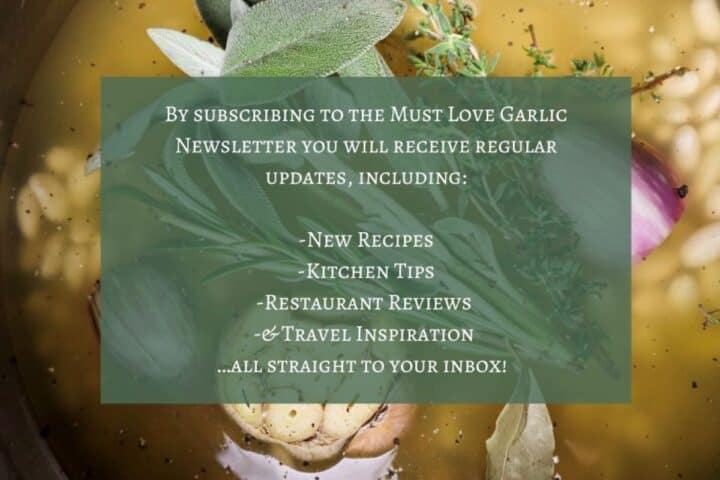 must love garlic landing page header