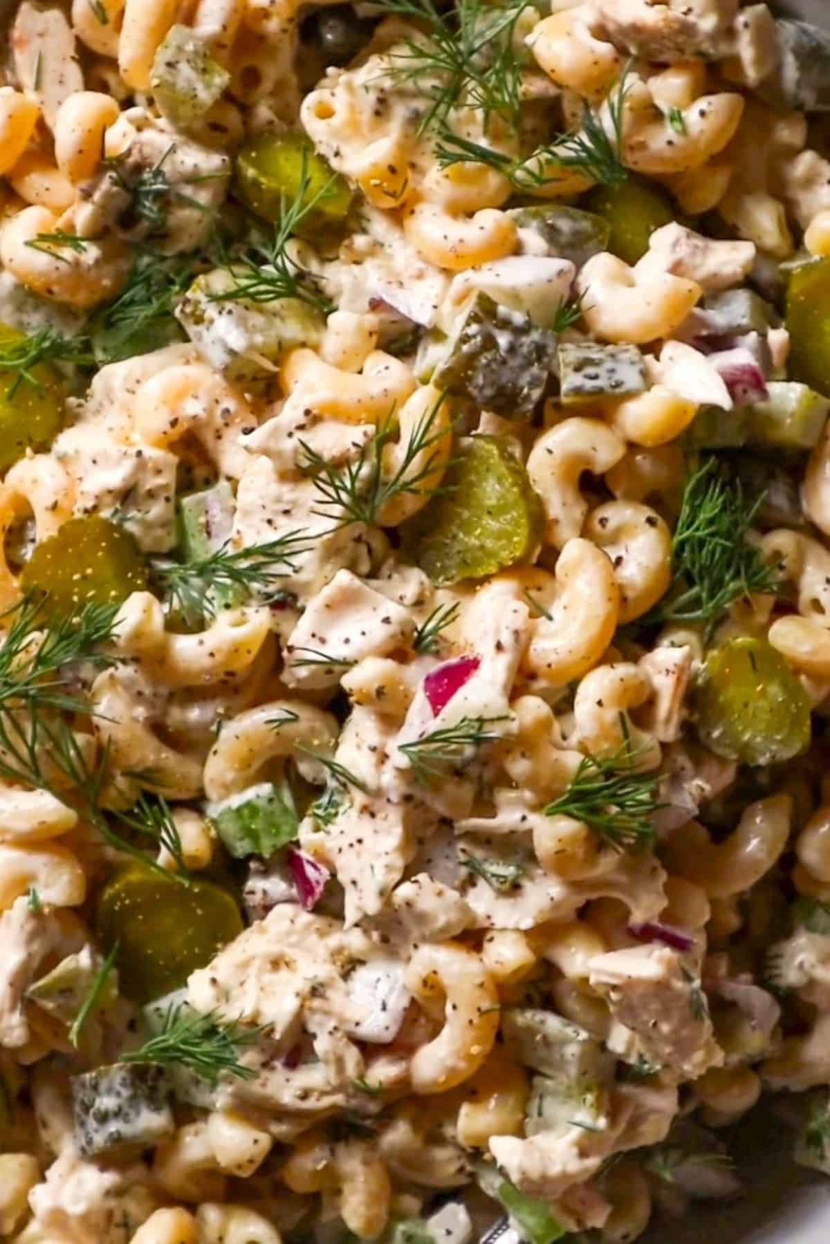 rotisserie chicken salad with macaroni