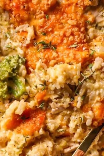 chicken broccoli rice and cheese casserole