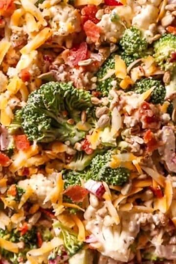 Broccoli Cauliflower Salad