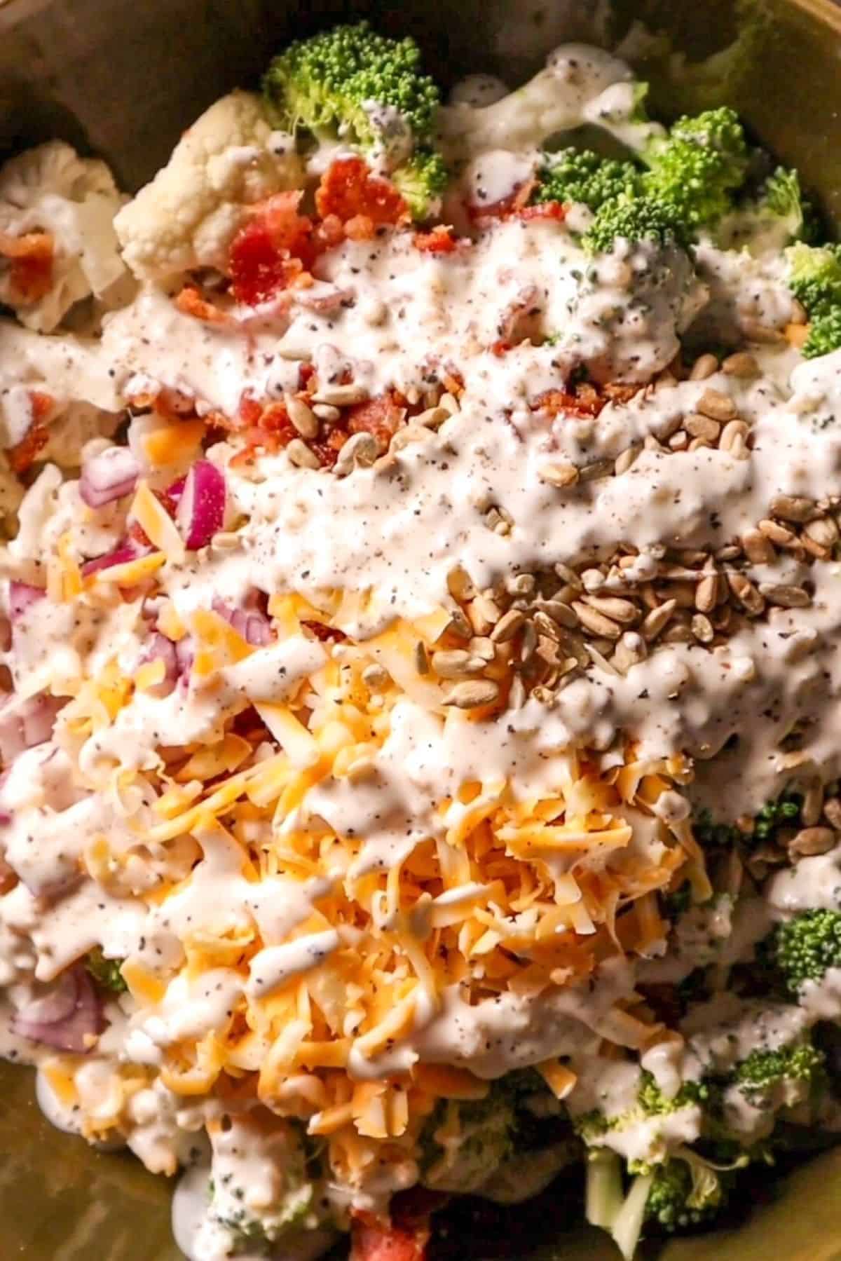 broccoli cauliflower salad ingredients