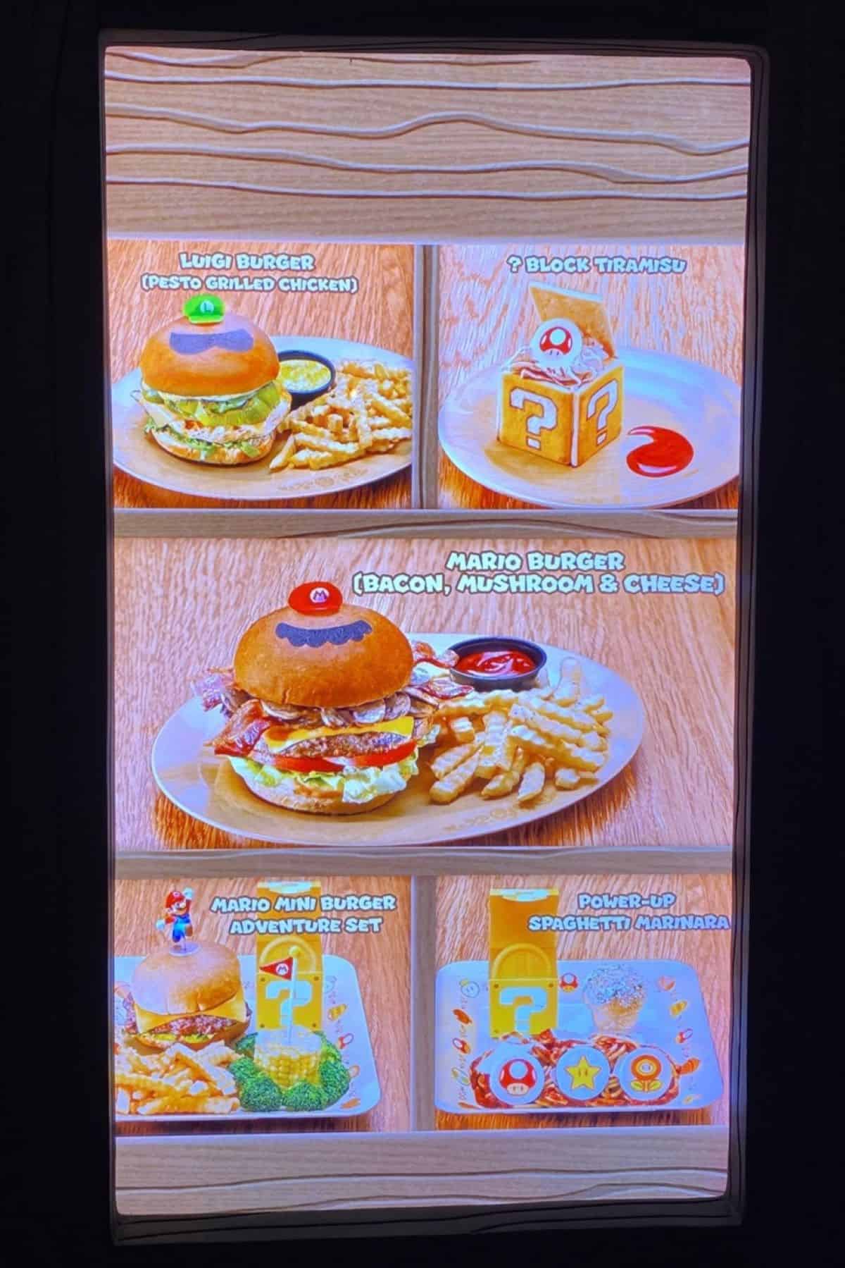 toadstool cafe menu