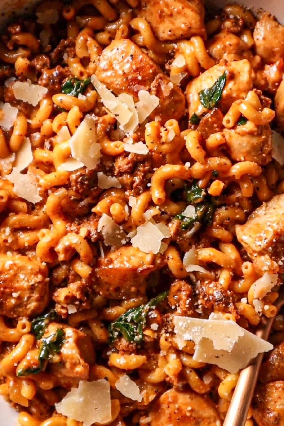 chicken and chorizo pasta