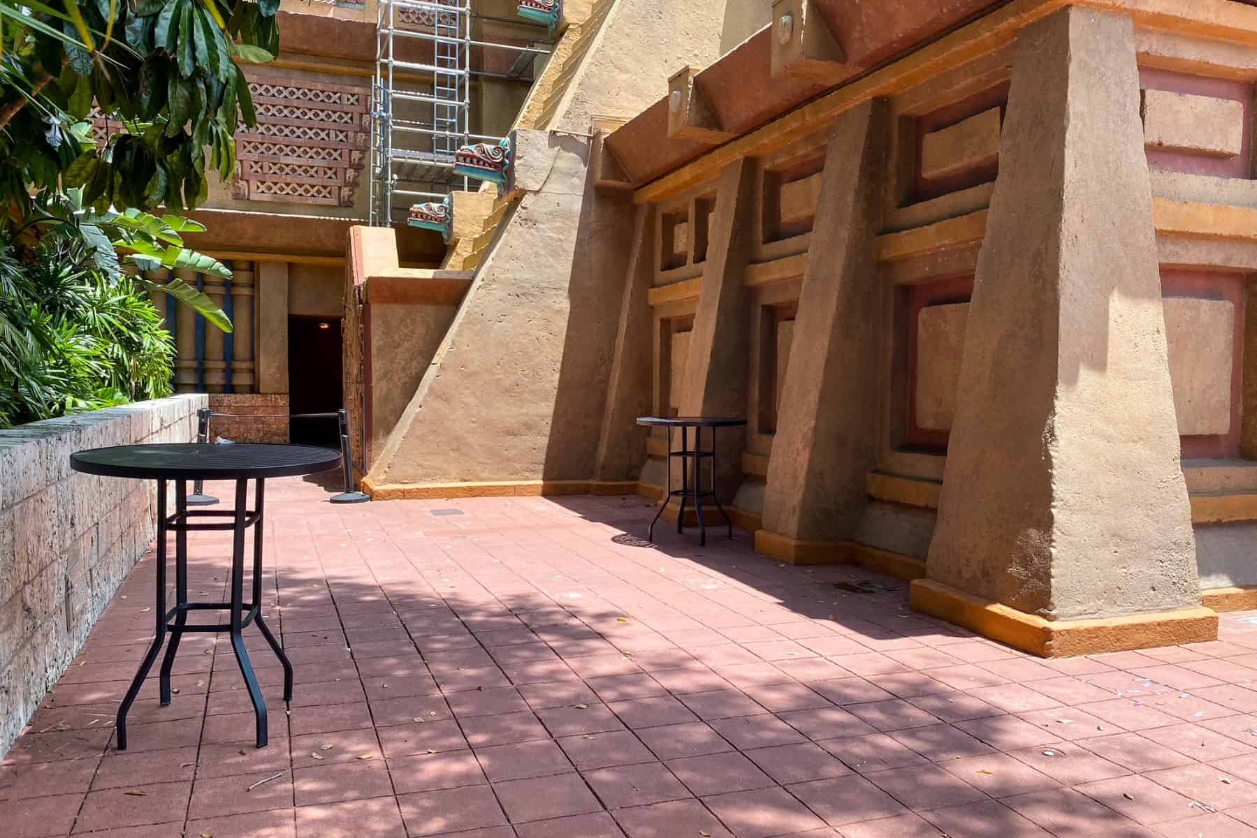 tables near mexico pavillion epcot